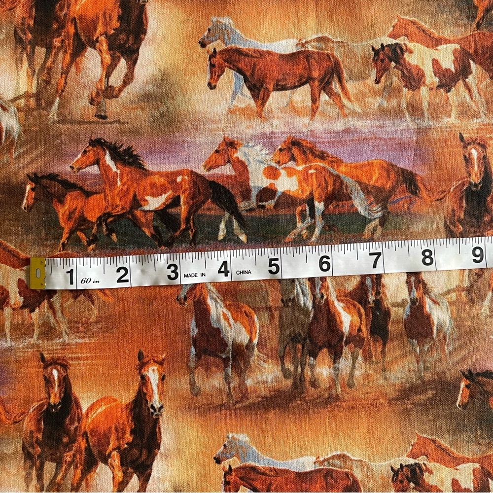 ✨$5 OFF BUNDLE✨ Novelty Fabric Eagle Equestrian Remnants Craft Sewing Quilting - Picture 8 of 10